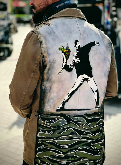 Rage, the Flower Thrower - Men's Military Jacket