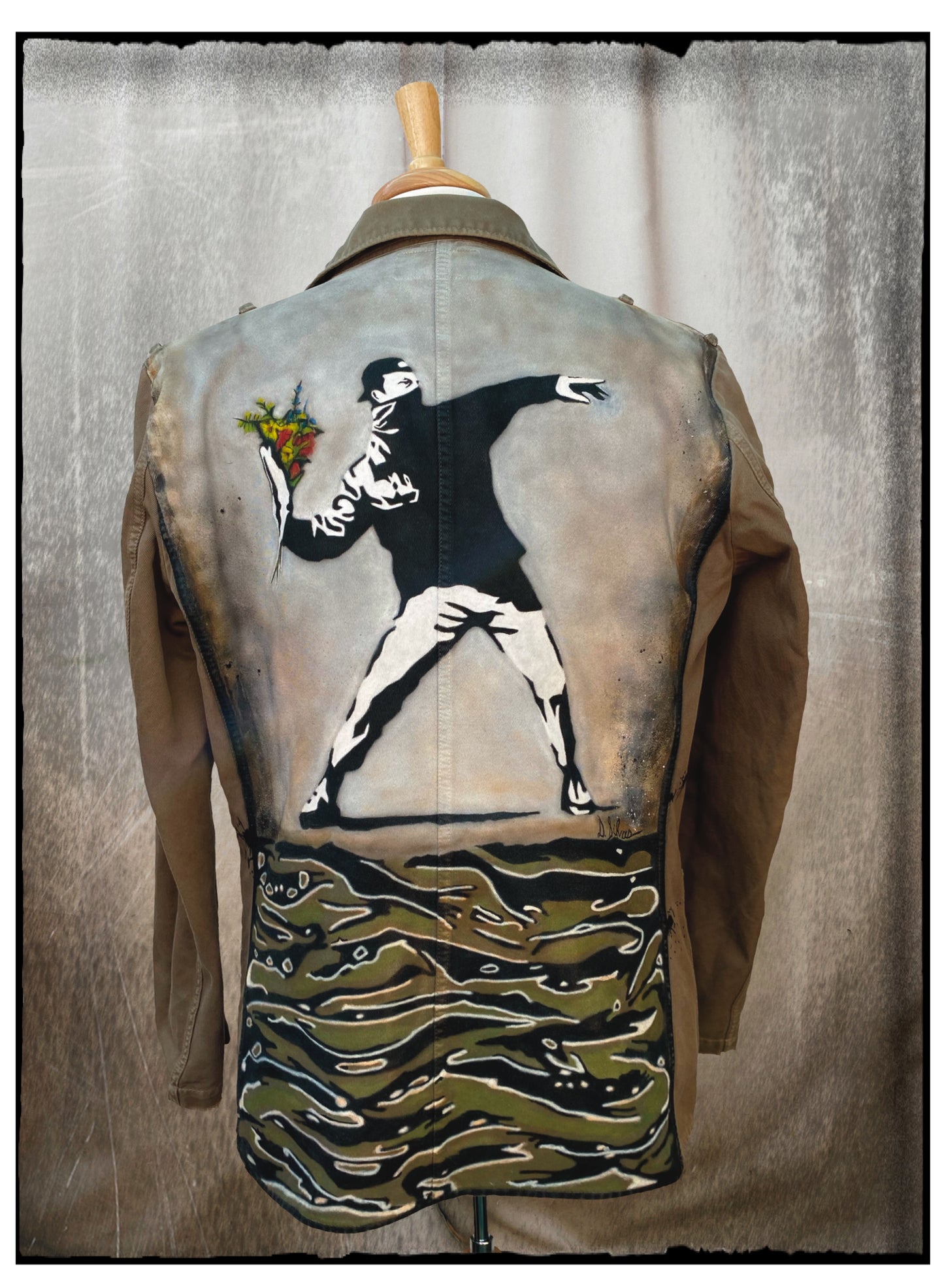 Rage, the Flower Thrower - Men's Military Jacket