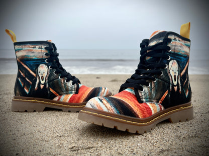 The Scream - Art Boots for Women