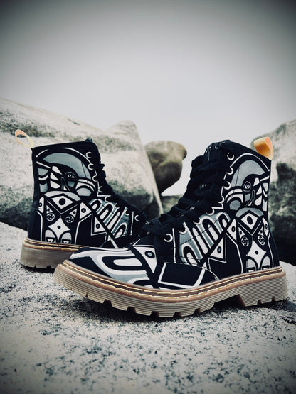 Thunderbird (Noir) - Art Boots for Women