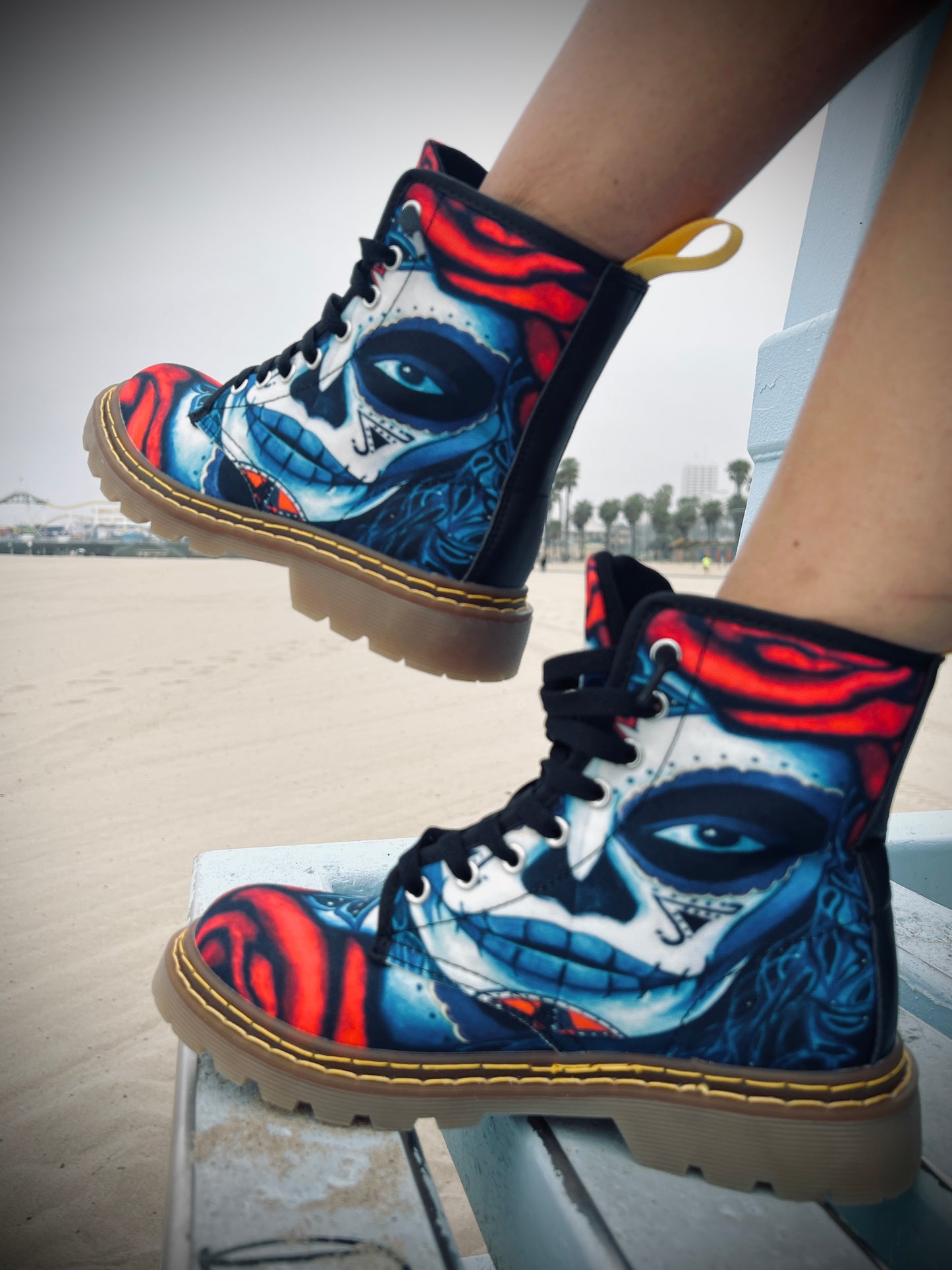 La Catrina - Day of the Dead - Art Boots for Women