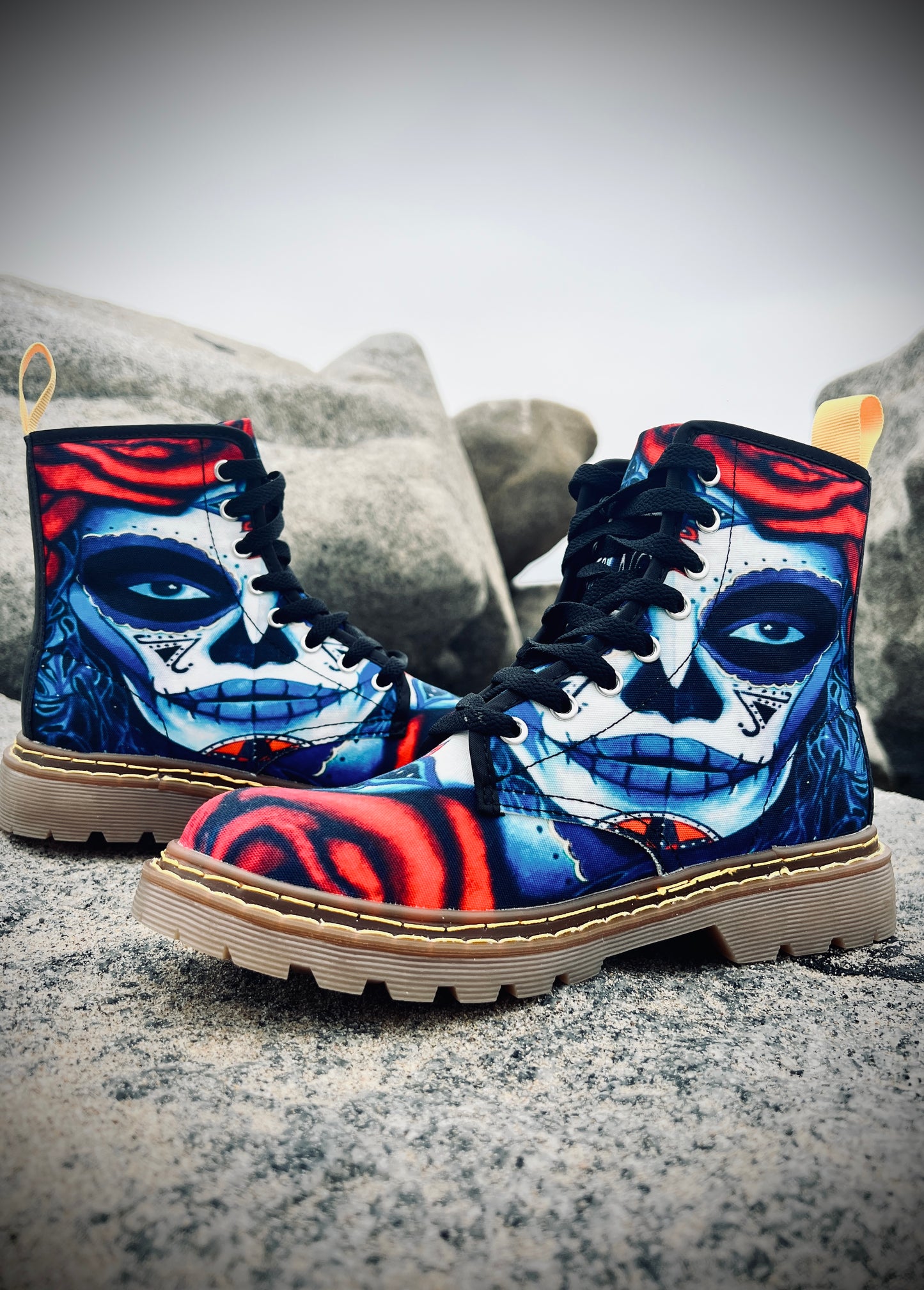 La Catrina - Day of the Dead - Art Boots for Women