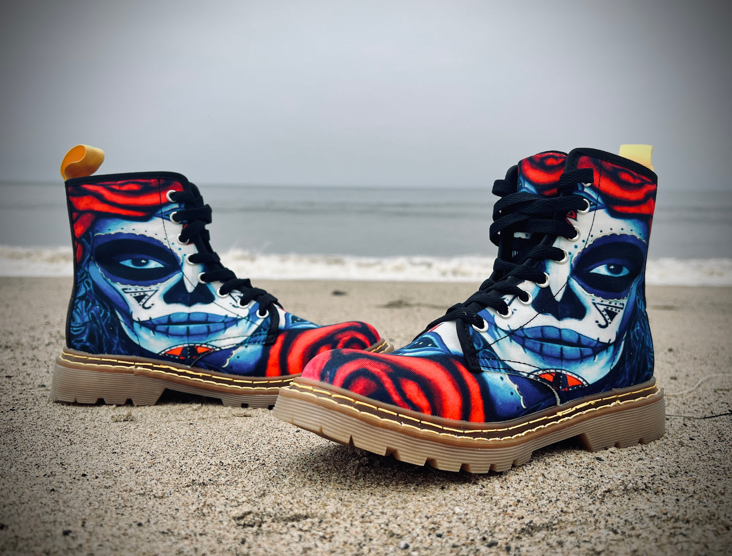 La Catrina - Day of the Dead - Art Boots for Women