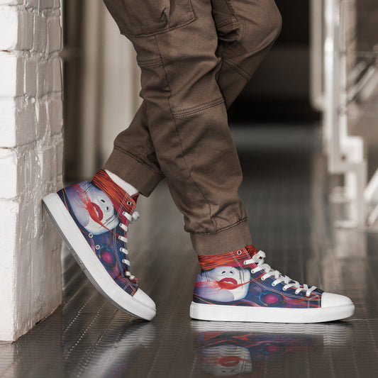 Fire - Men’s high top canvas shoes