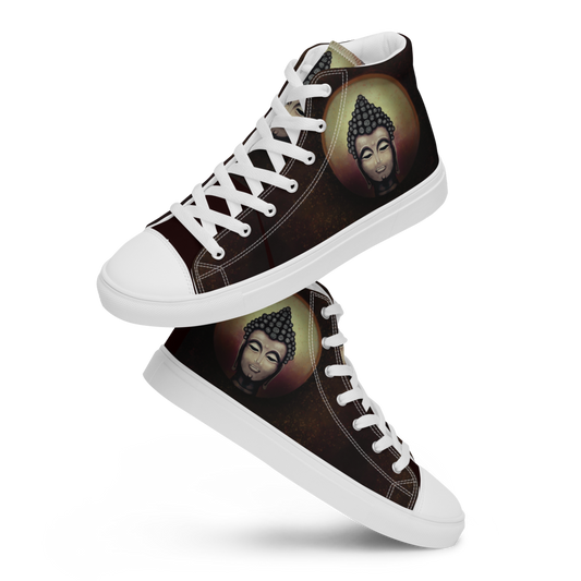 Buddha - Women’s High Top Canvas Shoes