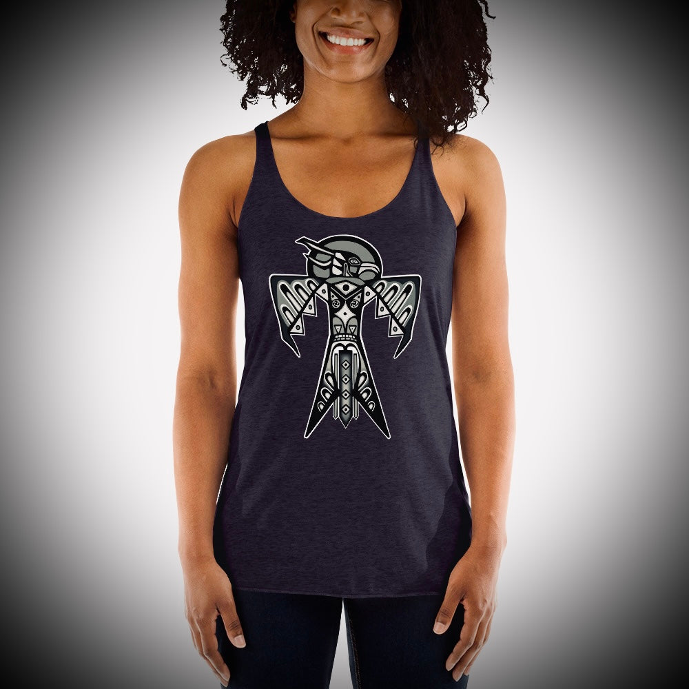 Thunderbird (Noir) - Women's Racerback Tanks